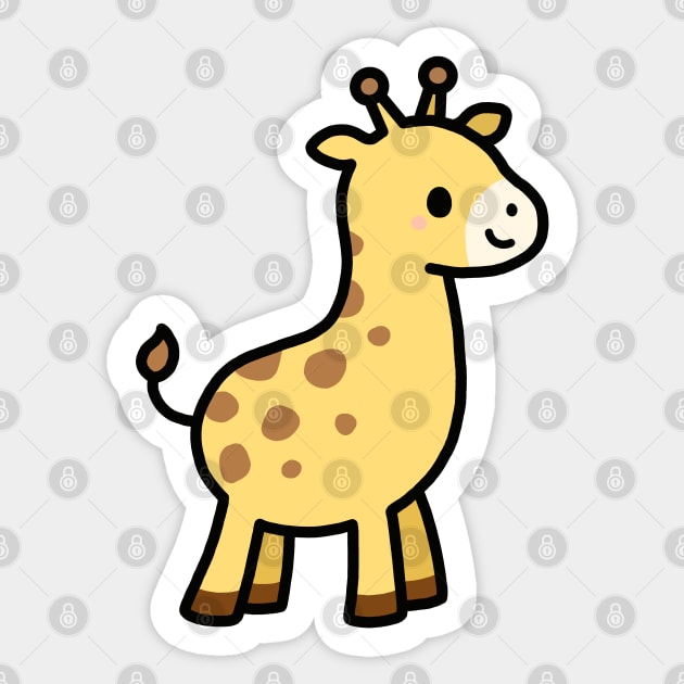 Giraffe Sticker by littlemandyart